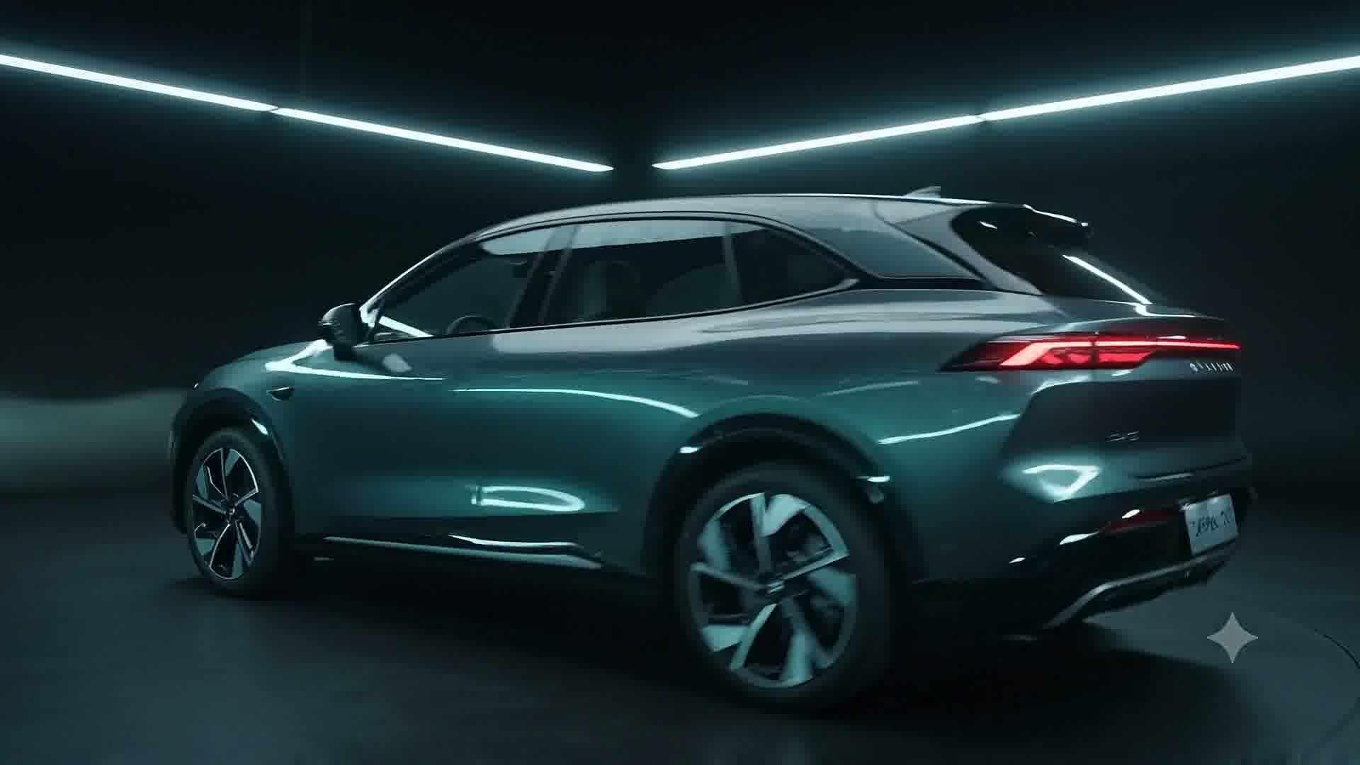DEEPAL S07 — Light bars carve the studio dark